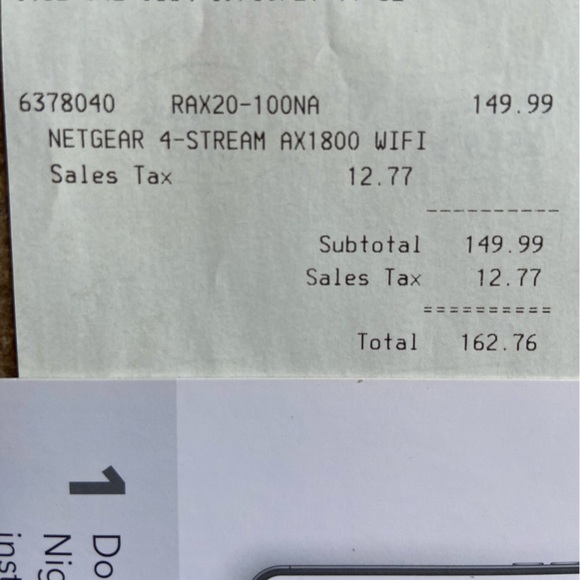 WORKING - NETGEAR 4-Stream AX1800 WiFi 6 Router (RAX20-100NAS) - Picture 6 of 16